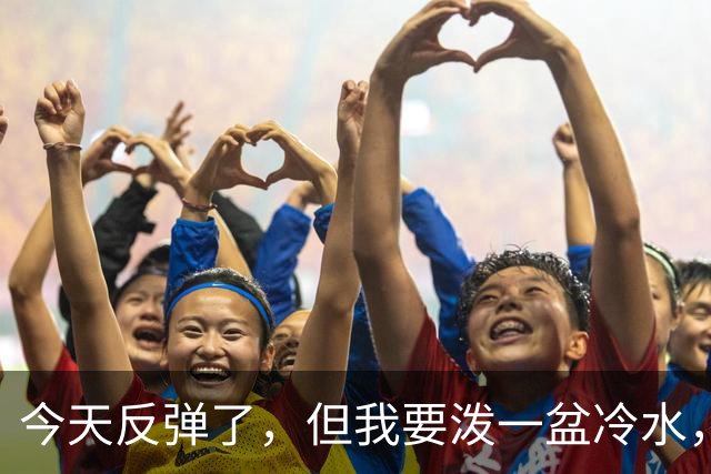 今天反弹了，但我要泼一盆冷水，真正决定方向的只有一个